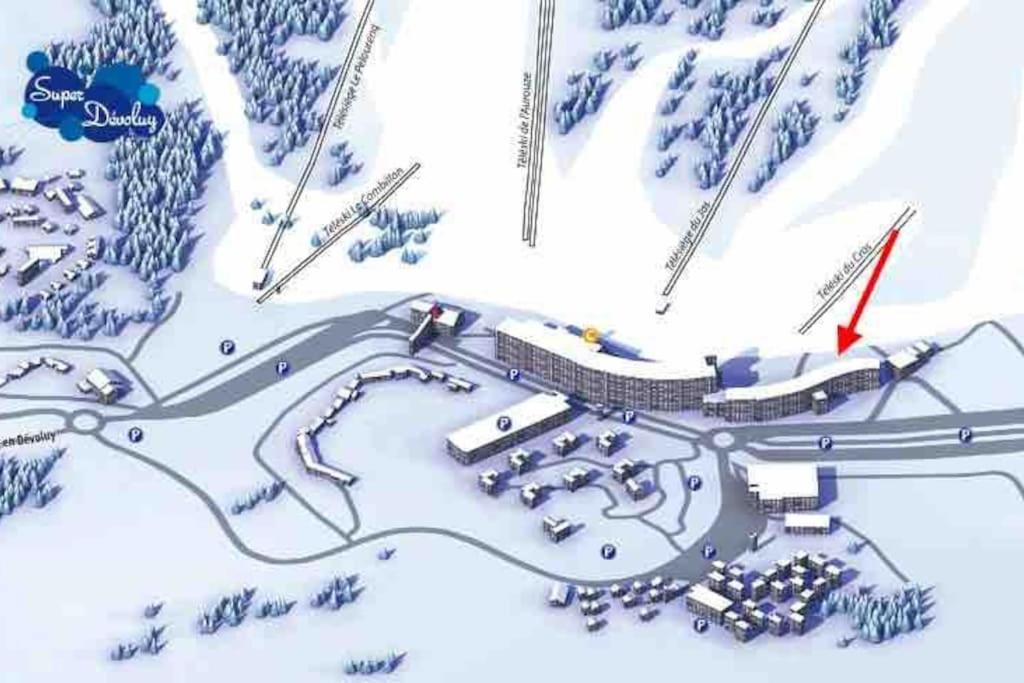 Appart T2 A Superdevoluy Au Pied De Piste Exterior foto